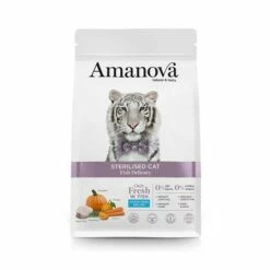 Amanova Sterilizzato Gatto Secco Delicacy Pesce 1,5 Kg