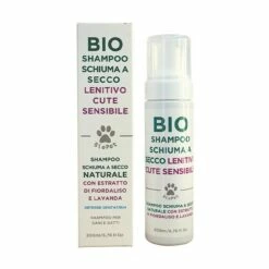 BioPet Bio Shampoo Schiuma A Secco Lenitivo Cute Sensibile Con Fiordaliso E Lavanda Per...