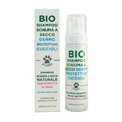 BioPet Bio Shampoo Schiuma A Secco Dermoprotettivo Cuccioli Con Estratto Di Rosa