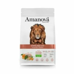 Amanova Sterilizzato Gatto Secco Exquisite Pollo 1,5 Kg