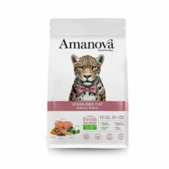 Amanova Sterilizzato Gatto Secco De Luxe Salmone 1,5 Kg