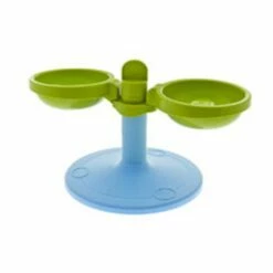 Ferribiella Alza Ciotole Slow + 2 Ciotole Incluse Per Animali Domestici