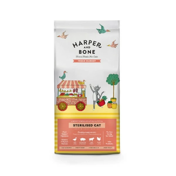 Harper And Bone Fresh Market Sterilizzato Gatto Secco Anatra, Maiale , Agnello &... 1 Harper And Bone Fresh Market Sterilizzato Gatto Secco Anatra, Maiale , Agnello &...