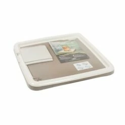 Mantovani Porta Tappetino Igienico Assorbente In Plastica Con Piedini Antiscivolo