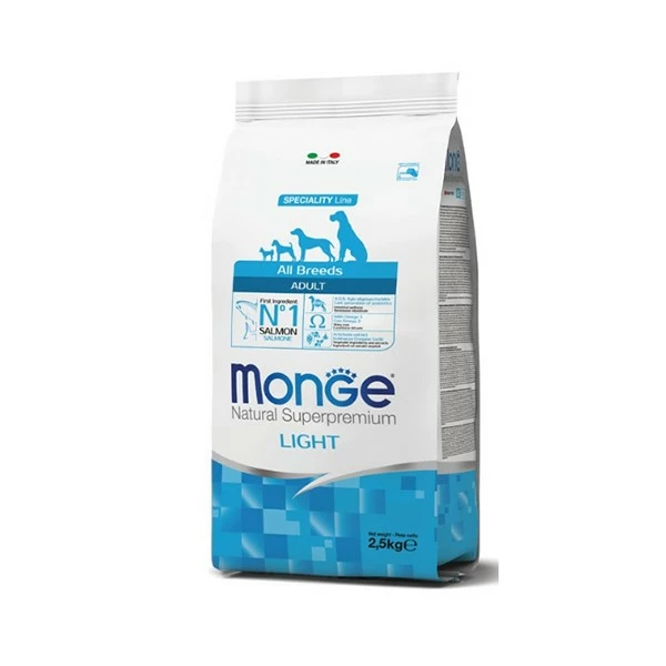 Monge Natural Superpremium Cane Secco All Breeds Adult Light Salmone & Riso 2,5 Kg 1 Monge Natural Superpremium Cane Secco All Breeds Adult Light Salmone & Riso 2,5 Kg