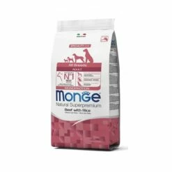 Monge Natural Superpremium Cane Secco All Breeds Adult Monoproteico Manzo & Riso 12 Kg