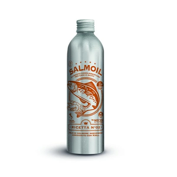 Necos Salmoil Ricetta 2 Olio Di Salmone Con Krill Alimento Complementare Cani E Gatti 1 Necos Salmoil Ricetta 2 Olio Di Salmone Con Krill Alimento Complementare Cani E Gatti