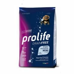 Prolife Cane Secco Grain Free Sensitive Mini Puppy Sogliola 2 Kg