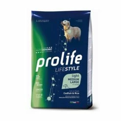 Prolife Cane Secco LifeStyle Light Medium Large Merluzzo E Riso 12 KG