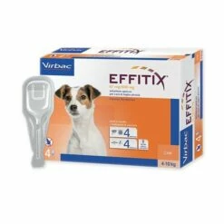 Virbac Effitix Spot-On Antiparassitario Cane 4 Pipette Per Taglia Piccola/Media/Grande