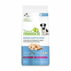 Trainer Natural Cane Secco Medium Puppy&Junior Pollo&Riso 12 Kg