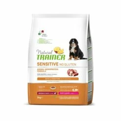 Trainer Natural Cane Secco Sensitive No Gluten Medium Maxi Puppy Junior Anatra 3 Kg