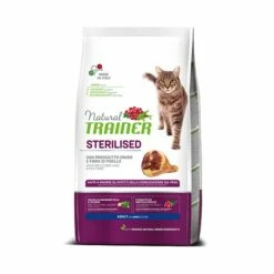 Trainer Natural Gatto Secco Adult New Sterilizzato Prosciutto 1.5 Kg