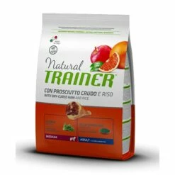 Trainer Natural Cane Secco Medium Adult Prosciutto Crudo E Riso 3 Kg