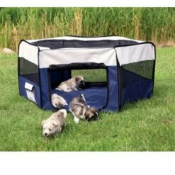 Trixie Recinto In Nylon Da Esterno E Interno Blu/Grigio